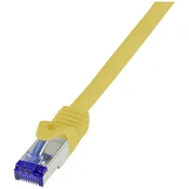 LOGILINK Priključni kabel Ultraflex\, Cat.6A\, S / FTP\, rumen\, 0\,5 m LogiLink C6A027S RJ45 CAT 6a S/FTP 0.50 m rumena 1 kos, (20416168)