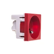 shumee Simon Connect K45 enojna vtičnica z/brez 16A IP20 rdeča K02/