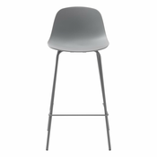 Siv plastičen barski stol 92,5 cm Whitby – Unique Furniture