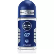 Nivea Cool Kick antiperspirant roll-on za moške 48h (Kick of Freshness) 50 ml