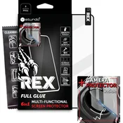 Kaljeno steklo za celoten zaslon + zaščita kamere, Sturdo Rex Xiaomi Redmi Note 13 Pro 5G - Črno