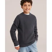WE Fashion Pulover temno siva