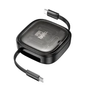 Hoco Kabel All-in-one Hoco PD 3A 60 W, 0,95 m, navijljiv, v kompletu z zamenljivimi konicami U140, črn