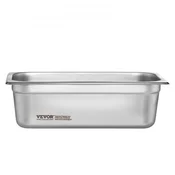 VEVOR Parnikova posoda 1/3 velikost proti zatikanju 326x177x99 mm nerjaveče jeklo
