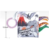 Bbo mekana knjiga (13.5 x 11cm) - dinosaur world ( CC9656DW )