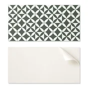 shumee Komplet PVC vinilnih ploščic z geometrijskim vzorcem šahovnice 10x40x20 cm