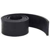 Vidaxl Gumijasti rob za snežni plug črn 180x8x1 cm