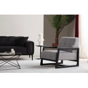 Atelier del Sofa Fotelja Athena Bergere 80x77x67cm Svetlosiva