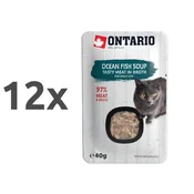 Ontario Cat juha - morska riba in zelenjava 12 x 40 g
