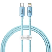 BASEUS Kabel USB-C za iPhone Lightning, hitro polnjenje 20 W, 1,2 m, modra