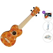 Pasadena WU-21F1-WH Standard SET Orange Soprano ukulele