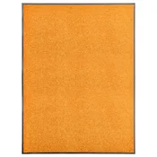 vidaXL Pralni predpražnik oranžen 90x120 cm