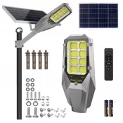 shumee SOLARNA VRTNA SVETILKA ZA STOB MOČNA 2000W ULIČNA SVETILKA 40Ah BATERIJA