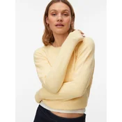 VERO MODA Pulover VMDoffy svetlo rumena