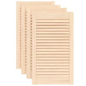 Vidaxl Vrata za omarico z letvicami 4 kosi 69x39,4 cm trdna borovina