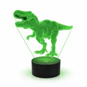 ZD98L 3D LED nočna svetilka, dinozaver