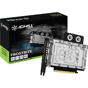 INNO3D GeForce RTX 5080 iChill Frostbite OC 16GB GDDR7 grafična kartica, PCIe 5.0, 1xHDMI 2.1b, 3xDisplayPort 2.1b, vodno hlajenje