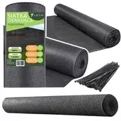 LEAN Senca zavesna za ograjo, siva, 1.5M x 25M, 140g/m2