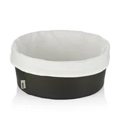 Kela Košara za kruh KL-12548 Grana PU usnje črna 11,0 cm 28,0 cm
