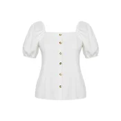 Trendyol Curve Ženska bluza Tbbss25Af00065, Krem