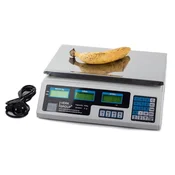 Verkgroup Digitalna inox elektronska tehtnica do 40kg dvostranski LCD bela