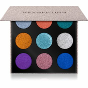 Makeup Revolution Pressed Glitter Palette paleta prešanih šljokica nijansa Illusion 10,8 g
