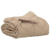 Vidaxl Poletna odeja Taupe 200 x 140 cm Mikrovlakna