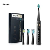 Fairywill 507 sonicna elektricna cetkica sa 3 nastavka (crna)