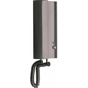 TESLA Elegantni domači telefon z elektronskim zvonjenjem in 1 gumbom el. ključavnico, antracitna barva
