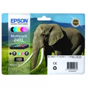 EPSON kartuša T2438 črna, modra, škrlatna, rumena, svetlo modra, svetlo škrlatna