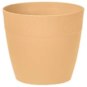 FOR Plastični cvetlični lonček DORIS 26 cm KARAMELNA