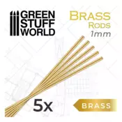 Round Brass Rods 1,5mm PACKx5