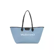 VALENTINO Shopper torba plavi traper / bijela