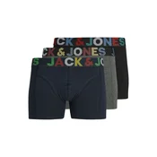 JACK & JONES Boksarice JWHEthan  mornarska / pegasto siva / črna
