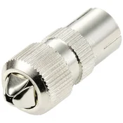 TRU COMPONENTS TRU COMPONENTS TC-10101532 ženski koaksialni konektor kovina Priključki: koaksialna vtičnica IEC Premer kabla: 5 mm 1 kos, (20434748)