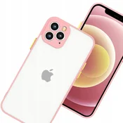 HURTEL Silikonski ovitek Milky Case, prožen, polprozoren, za Samsung Galaxy A42 5G, roza