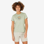 Majica za planinarenje ženska Columbia zelena