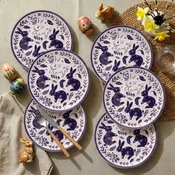 Hermia Set servisnih tanjira, 6 komada, Ljubicasti