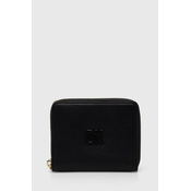 Usnjena denarnica Dkny ženska, črna barva, R411KB98