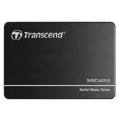 TRANSCEND SSD452K-I 256GB Industrijski (3K P/E) SSD disk 2.5 SATA3, 3D TLC, Aluminijsko kućište, 560MB/s R, 520 MB/W, crni