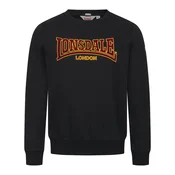 LONSDALE Majica Classic LL001 oranžna/karminsko rdeča/črna