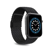 Puro Najlonski pašček za Apple Watch 38 40 41 mm z zanko - črn