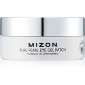 MIZON Hidrogelna maska Premium Eye z belim biserom in diamantom za gube in posvetlitev kože Pure Pearl (Ey