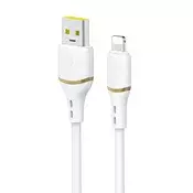 Dudao DUDAO USB-A NA LIGHTNING KABEL 30W 1M ZA IPHONE 11 12 13 14 15 MEHKA PLETENA PLETENINA, (5000259807)