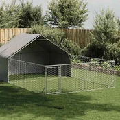 Vanjska kucica za pse sa stazom 6x3x1,9 m pocincani celik