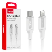 slomart Polnilni kabel USB-C - iPhone Lightning 20W, 100cm AMiO