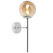 GH STENSKA SVETILKA SIENA CHROME Z 1 KROŽNIKOM, MEDENA SVETILKA E14