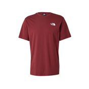 THE NORTH FACE Majica REDBOX temno siva/ognjeno rdeča/bela