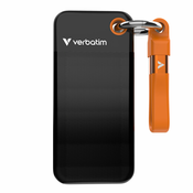 VERBATIM Zunanji SSD disk 1TB Pocket USB3.2 Gen 2, črna/oranžna
