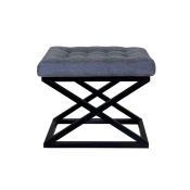 Atelier del Sofa Tabure 50x42x40cm, Crno-Plavo